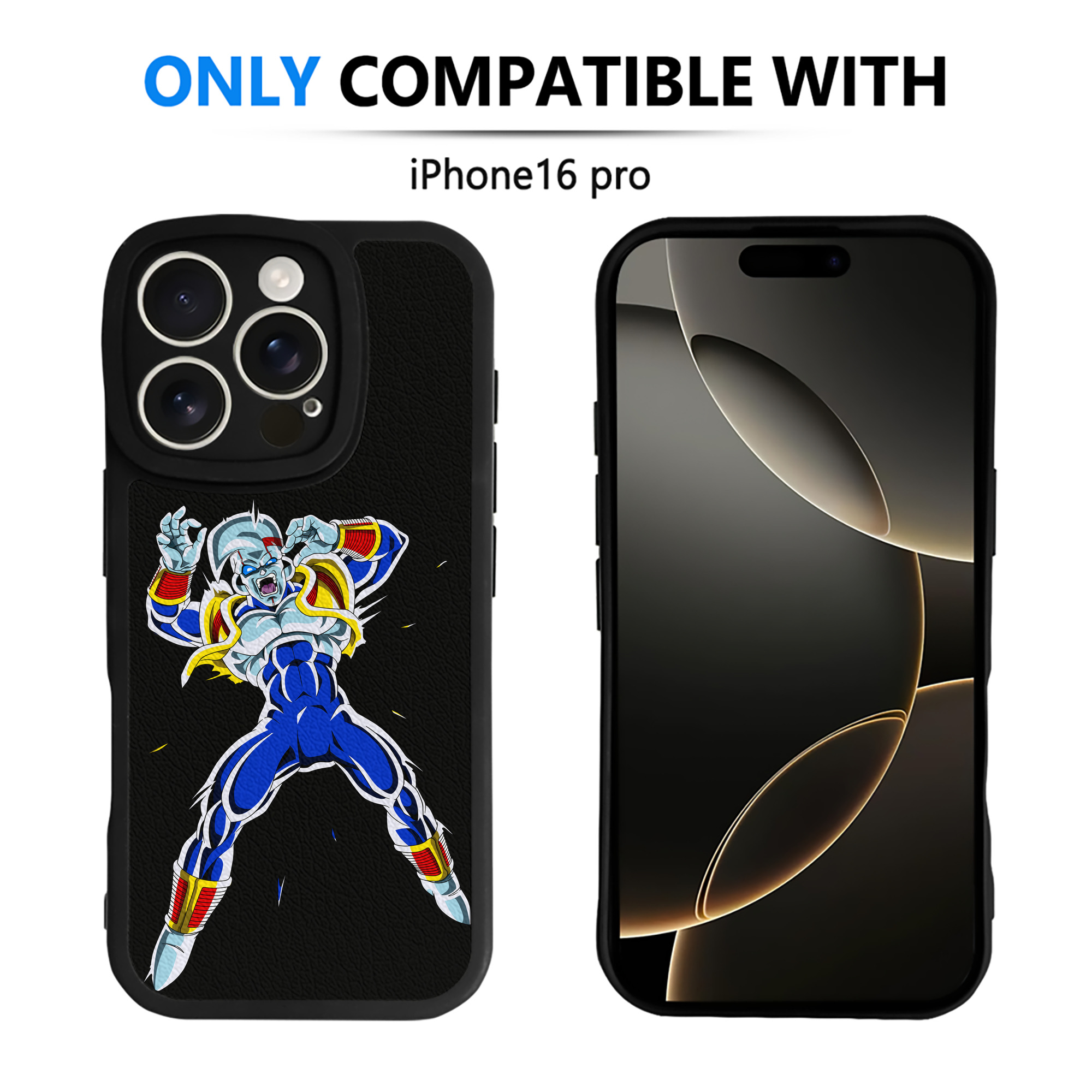 （画像用） ドラゴンボール DRAGON BALL 【iPhone 16シリーズ対応】シリコンスマホケース（レザー調） 材質：シリコン